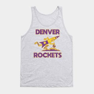 Defunct Denver Rockets Basketball Team Tank Top